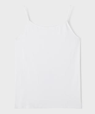 Débardeur à fines bretelles en coton stretch fille vue3 - GEMO 4G FILLE - GEMO