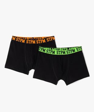 Boxer en coton stretch garçon (lot de 2) vue1 - GEMO 4G GARCON - GEMO