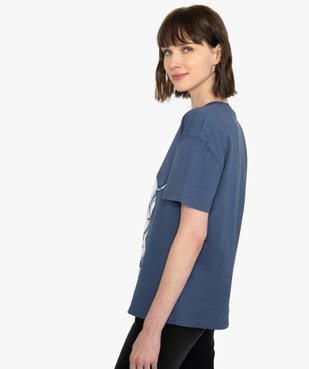 Tee-shirt femme oversize avec motif XXL - Disney vue3 - DISNEY DTR - GEMO
