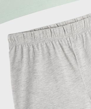 Pyjashort bicolore avec motif sur le buste garçon - Minecraft vue3 - MINECRAFT - GEMO