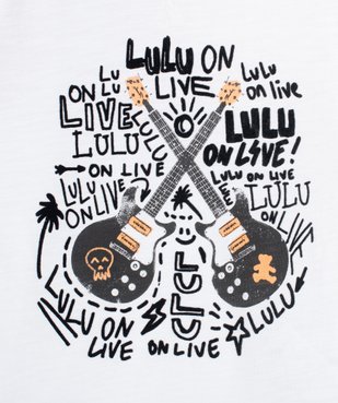 Tee-shirt garçon avec motif rock – LuluCastagnette vue2 - LULUCASTAGNETTE - GEMO