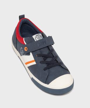 Baskets à scratch avec empiècements contrastants garçon - Gepy vue5 - GEPY - GEMO