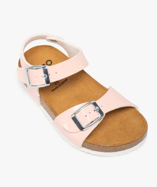 Sandales fille à brides à boucle et semelle intérieure cuir vue5 - GEMO (ENFANT) - GEMO