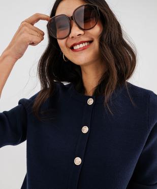 Gilet en maille viscose douce et épaisse femme vue3 - GEMO(FEMME PAP) - GEMO