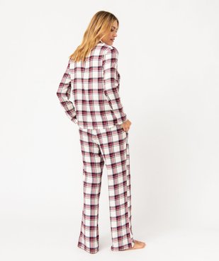 Pyjama à carreaux femme - LuluCastagnette vue3 - LULUCASTAGNETTE - GEMO