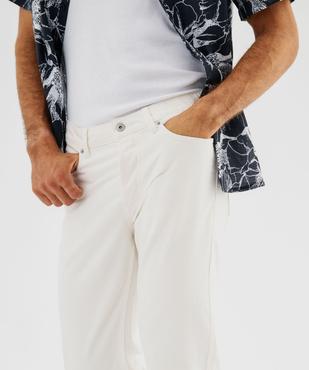 Pantalon en coton coupe Regular homme vue4 - GEMO 4G HOMME - GEMO
