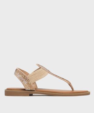 Sandales à entredoigts ornées de strass femme vue1 - VALENTINA BALDA - GEMO