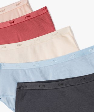 Boxers en coton stretch confort femme (lot de 5) - Les Pockets Dim vue2 - DIM - GEMO
