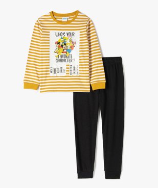 Pyjama garçon bicolore avec motifs XXL - Disney vue1 - DISNEY DTR - GEMO