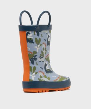 Bottes de pluie imprimé dinosaures garçon vue4 - 5 MILES - GEMO