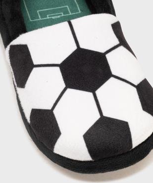 Chaussons en velours motif ballon de football garçon vue6 - GEMO - GEMO
