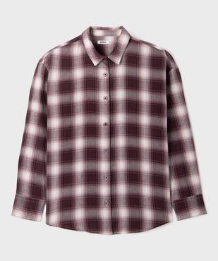 Chemise à carreaux en flanelle de coton fille vue2 - GEMO (JUNIOR) - GEMO