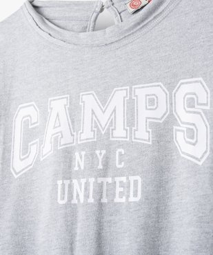 Combinaison pantalon fille en maille sportswear - Camps Untited vue3 - CAMPS UNITED - GEMO