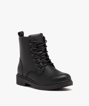 Boots à lacets et semelle crantée fille vue2 - GEMO (ENFANT) - GEMO