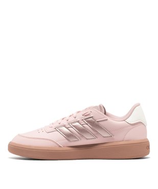 Baskets femme à bandes latérales et languette scintillantes Courtblock - Adidas vue10 - ADIDAS - GEMO