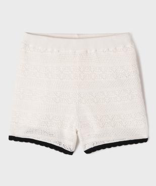 Short en maille crochetée fille vue2 - GEMO (ENFANT) - GEMO