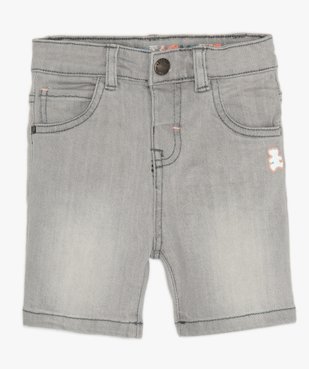 Bermuda bébé garçon aspect délavé – Lulu Castagnette vue1 - LULUCASTAGNETTE - GEMO