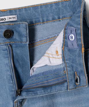 Jean flare en denim stretch à taille haute fille vue2 - GEMO (JUNIOR) - GEMO