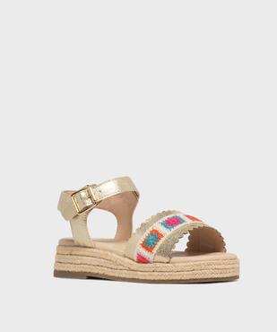 Sandales compensées à semelle de corde fille vue2 - LOVELY WINGS - GEMO