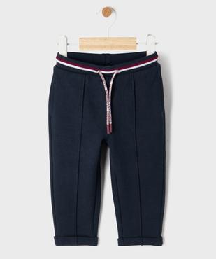 Pantalon en twill de coton stretch à taille élastique  bébé garçon - LuluCastagnette vue1 - LULUCASTAGNETTE - GEMO