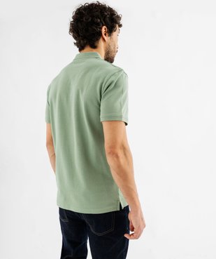 Polo à manches courtes en maille piquée homme vue3 - GEMO 4G HOMME - GEMO