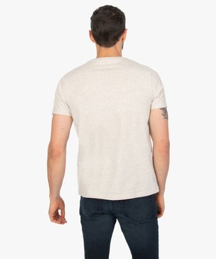 Tee-shirt homme à manches courtes uni vue3 - GEMO C4G HOMME - GEMO