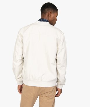 Blouson homme en lin et coton vue3 - GEMO (HOMME) - GEMO