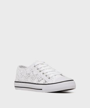 Tennis en toile ajourée façon macramé femme - Follow Me vue2 - FOLLOW ME - GEMO