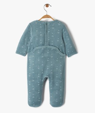 Pyjama dors-bien bébé en velours avec motifs animaux vue3 - GEMO(BB COUCHE) - GEMO