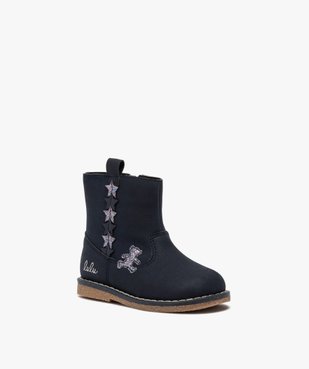 Boots bébé fille zippés à détails pailletés – Lulu Castagnette vue2 - LULU CASTAGNETT - GEMO