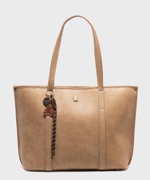 Sac cabas porté épaule avec pampilles amovibles femme - LuluCastagnette vue1 - LULU CASTAGNETT - GEMO