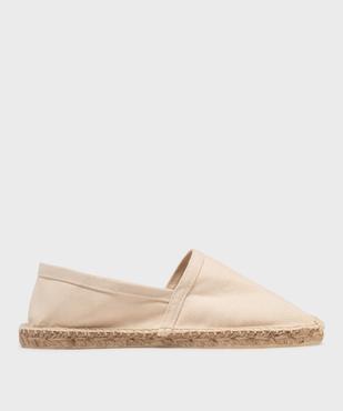 Espadrilles en coton et semelle corde femme vue1 - GEMO (PLAGE) - GEMO