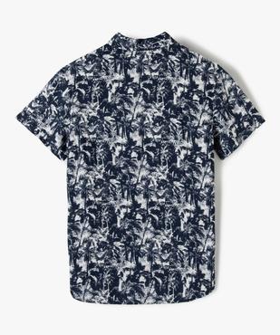 Chemise garçon à manches courtes imprimé tropical vue3 - GEMO (JUNIOR) - GEMO