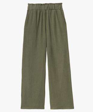 Pantacourt large en maille gaufrée femme vue4 - GEMO(FEMME PAP) - GEMO