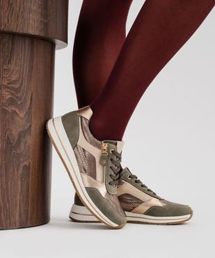 Baskets à talon compensé et détails brillants femme - Valentina Baldano vue7 - VALENTINA BALDA - GEMO