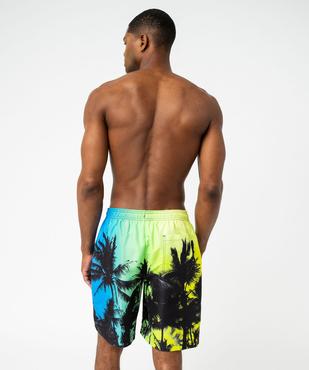 Short de surf imprimé palmiers homme vue3 - GEMO 4G HOMME - GEMO