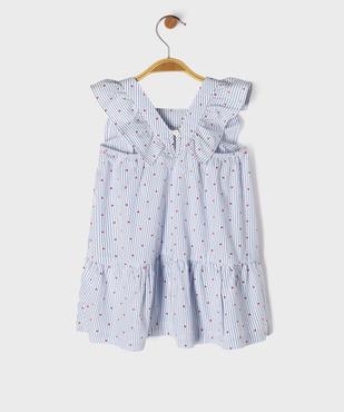 Robe sans manches à rayures et pois bébé fille - LuluCastagnette vue6 - LULUCASTAGNETTE - GEMO