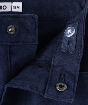 Pantalon slim en toile extensible bébé garçon vue2 - GEMO 4G BEBE - GEMO
