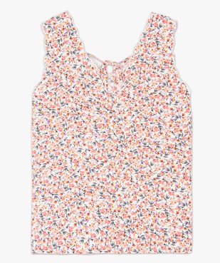 Blouse femme sans manches imprimée avec dos fantaisie vue4 - GEMO(FEMME PAP) - GEMO