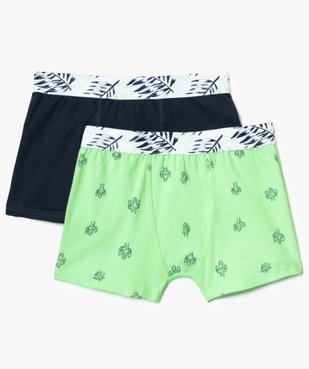 Lot de 2 boxers à ceinture imprimée tropical vue1 - GEMO (ENFANT) - GEMO