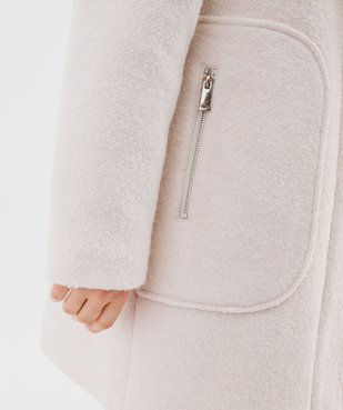 Manteau à capuche en laine femme vue2 - GEMO(FEMME PAP) - GEMO