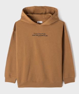 Sweat à capuche avec motif dos garçon vue1 - GEMO 4G GARCON - GEMO