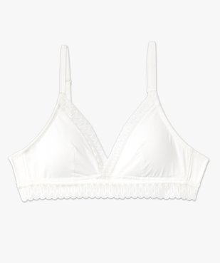 Soutien-gorge triangle sans armatures avec mousses amovibles vue8 - GEMO 4G FEMME - GEMO