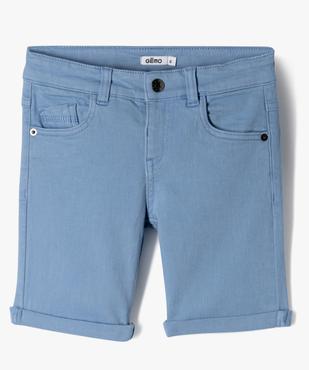 Bermuda en denim stretch coupe regular garçon vue1 - GEMO (ENFANT) - GEMO