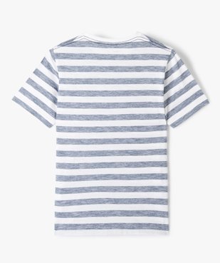 Tee-shirt garçon à larges rayures graphiques vue3 - GEMO (JUNIOR) - GEMO