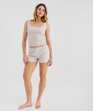 Haut de pyjama débardeur en viscose femme vue4 - GEMO 4G FEMME - GEMO