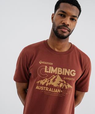 Tee-shirt manches courtes en jersey de coton imprimé homme - Roadsign vue2 - ROADSIGN GEMO FOR GOOD D - GEMO
