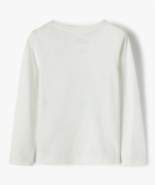 Tee-shirt fille à manches longues avec motif pailleté - Disney vue3 - DISNEY DTR - GEMO