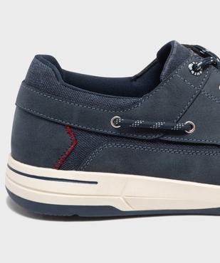 Chaussures bateau à lacets et semelle sport homme vue7 - URBAN STEPS - GEMO