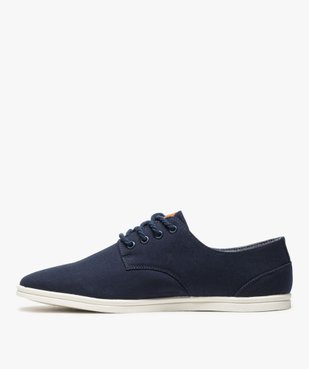 Tennis homme en toile avec lacets en corde vue3 - GEMO (CASUAL) - GEMO